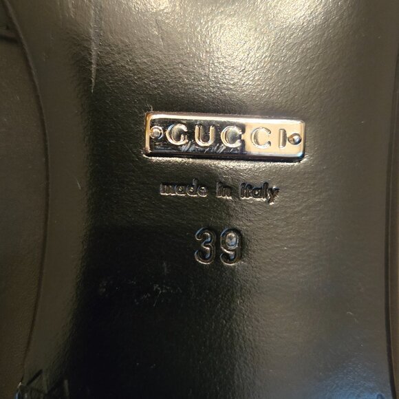 Gucci Black Leather Horsebit Loafers - Picture 7 of 12